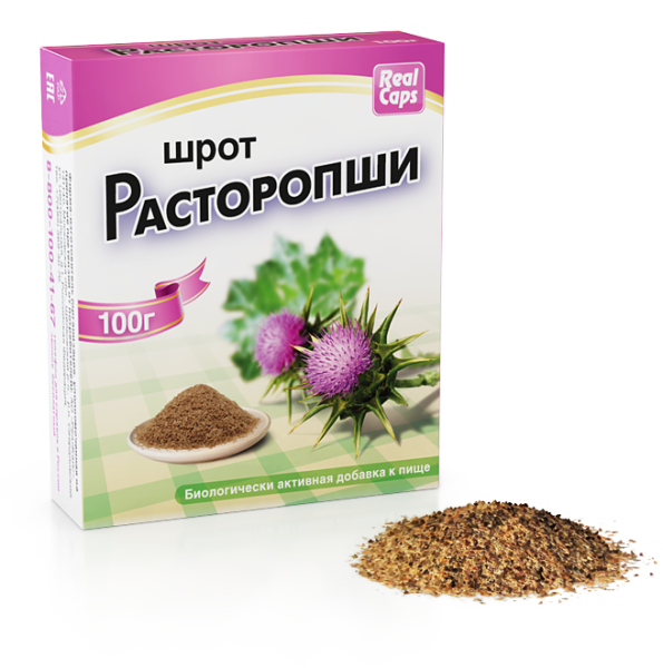 РеалКапс Расторопши шрот 100г фотография